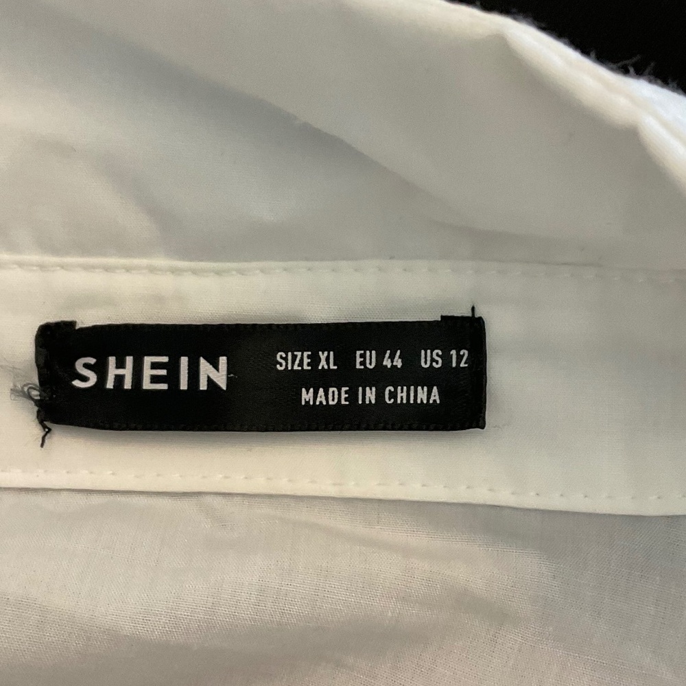White Cotton shirt dress white Shirtdress size XL - Picture 13 of 13